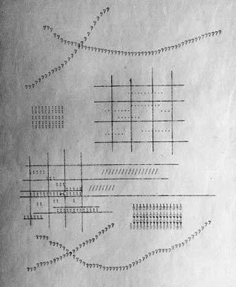 Geometric ASCII art patterns.