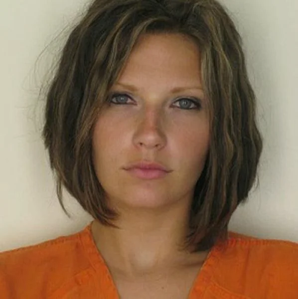 The original 2010 Hillsborough County mugshot of Meagan Simmons that became the basis for the Attractive Convict meme.