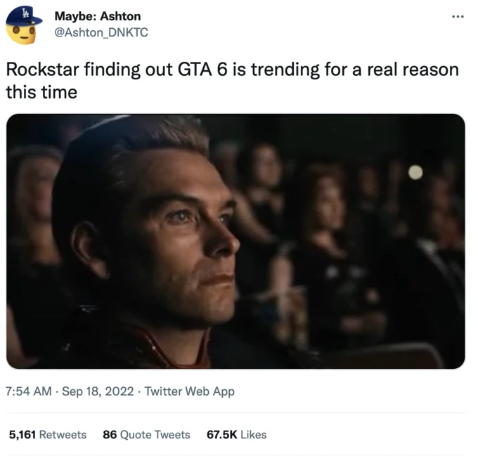A Pixar 'sad dad' meme referencing the joke that the GTA VI leakers claimed authenticity by tagging their group's name on an in-game wall.