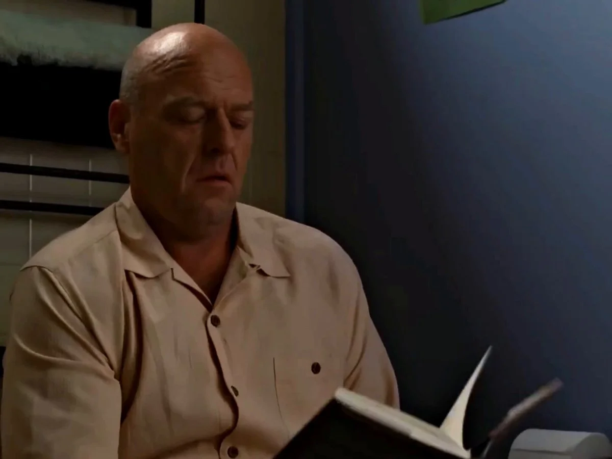 The 'Hank Schrader realization' meme from Breaking Bad, repurposed to depict the dawning shock of players and Rockstar learning of the CyberLeek GTA VI leaks.