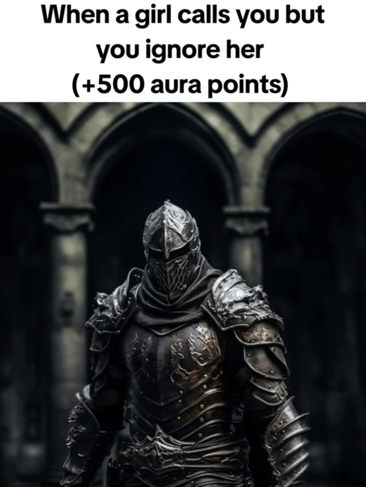 Ignoring attention gains significant aura point bonus.