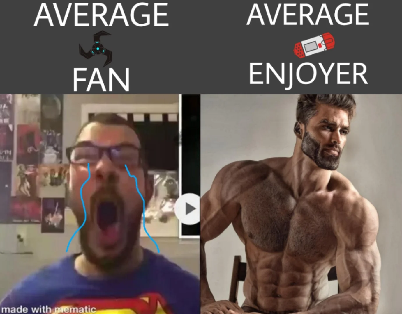 Average Fan vs Average Enjoyer
