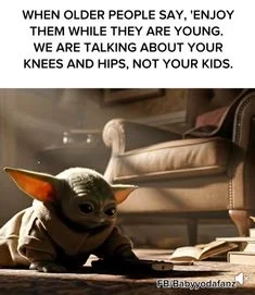 Aging body parts wisdom.
