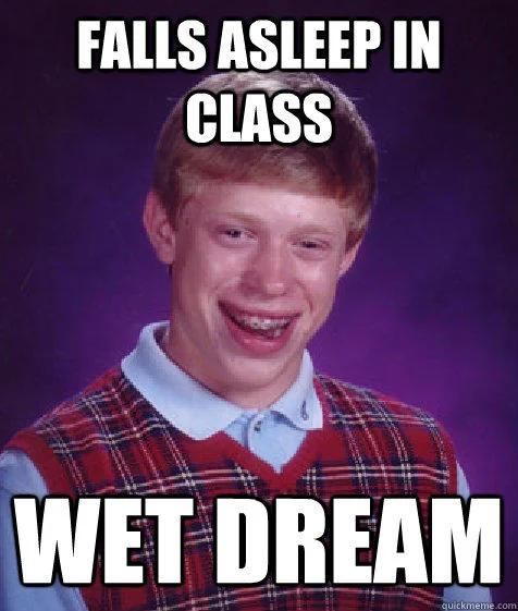 Embarrassing teenage class moment.