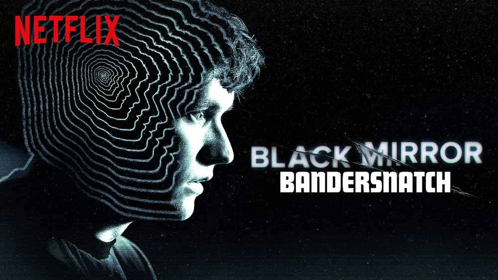 The official Netflix key art for Black Mirror: Bandersnatch (2018), the interactive film that launched the meme.