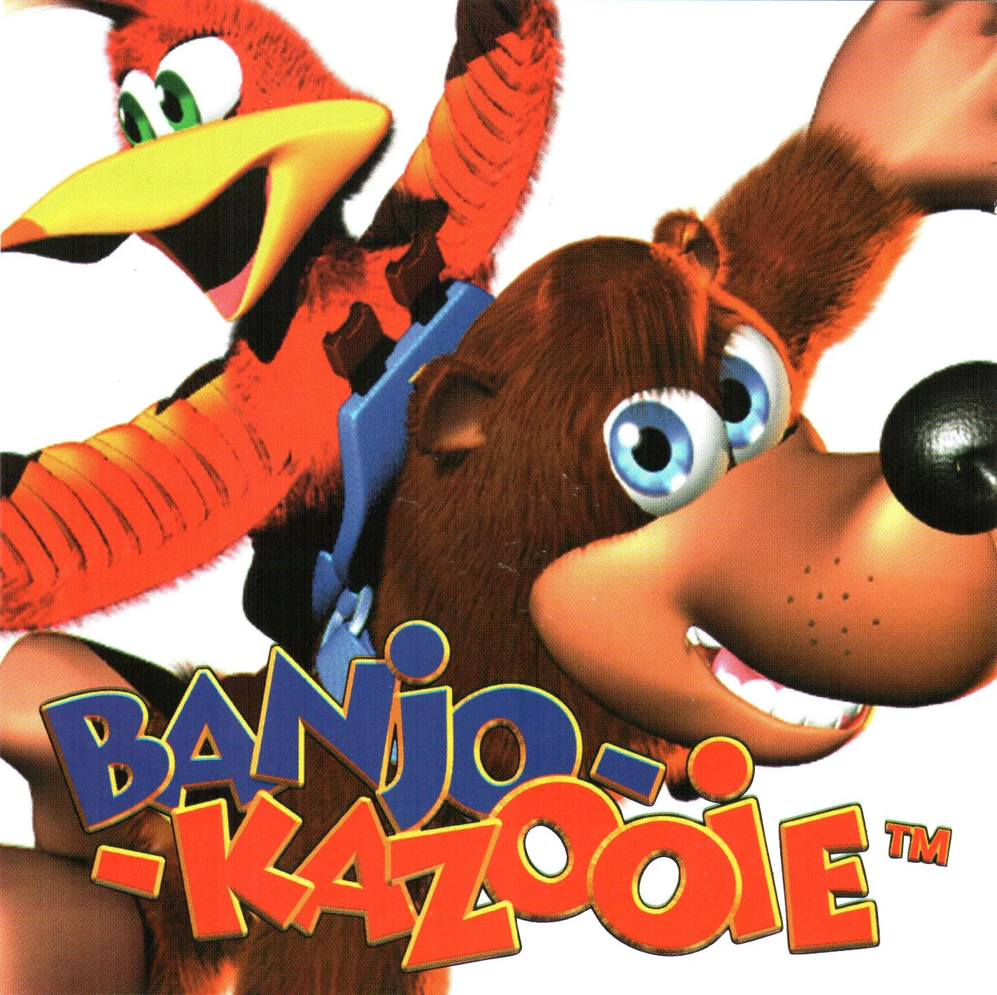 Official key art for Banjo-Kazooie featuring the titular bear-and-bird duo.