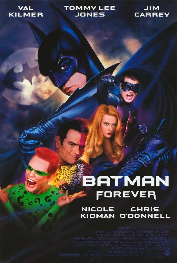 Theatrical poster for Joel Schumacher's Batman Forever (1995).