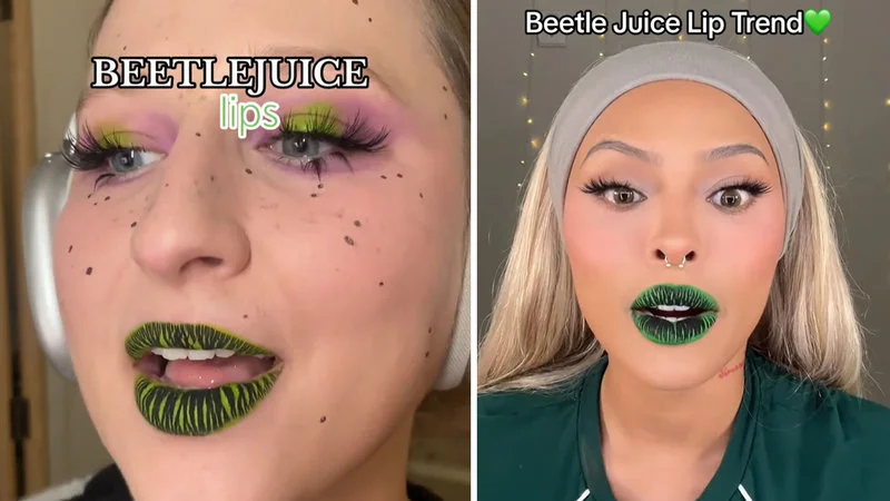 The viral TikTok makeup trend.
