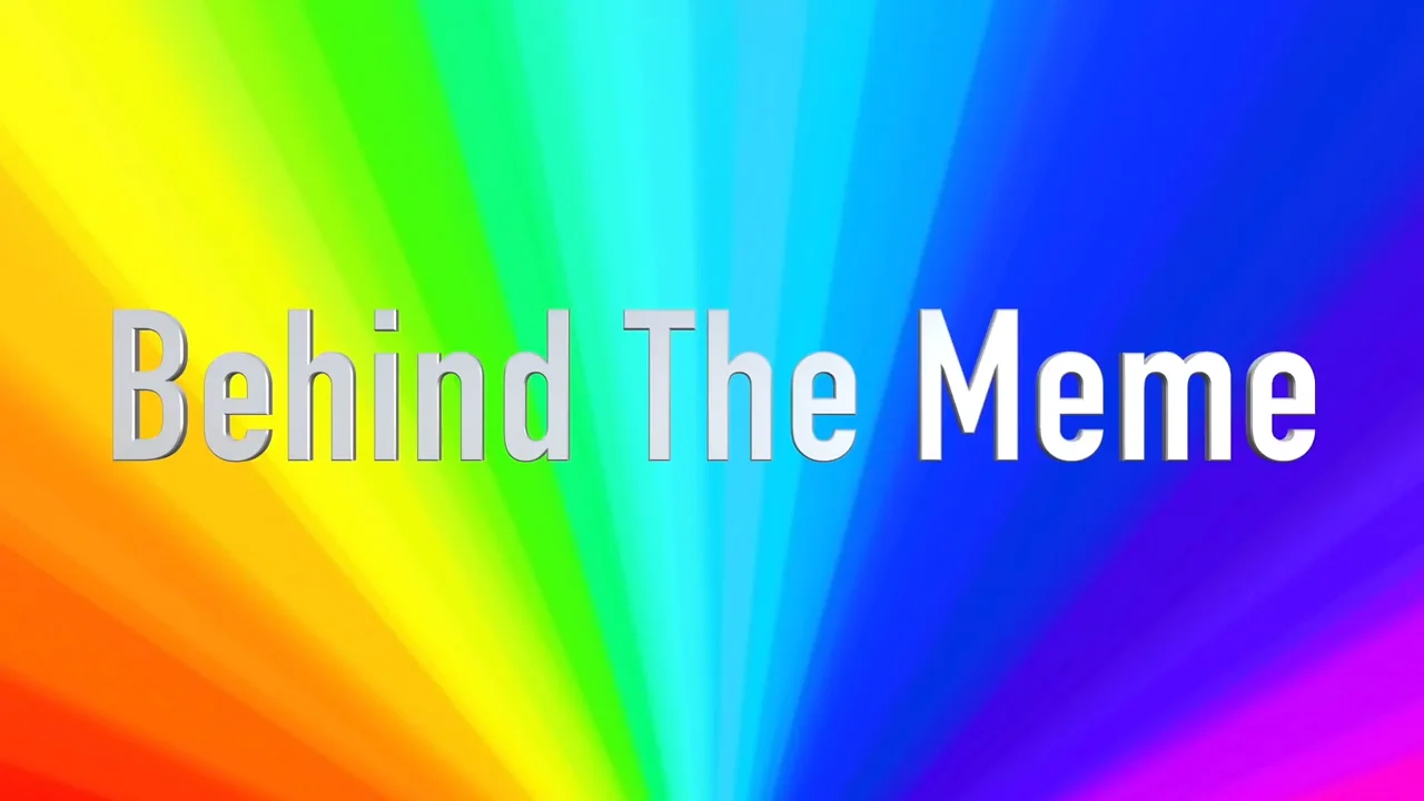 The official logo of the 'Behind The Meme' YouTube channel, known for explaining internet memes to general audiences.
