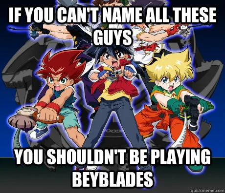 Can you name all the core Beyblade cast members?