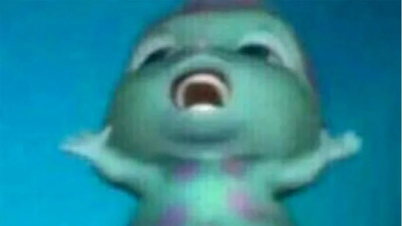 The original Bibble Singing meme template from Barbie: Mermaidia.