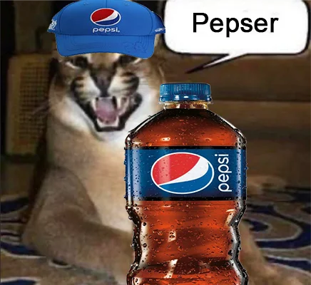 A Big Floppa PNG frequently reused in meme templates.