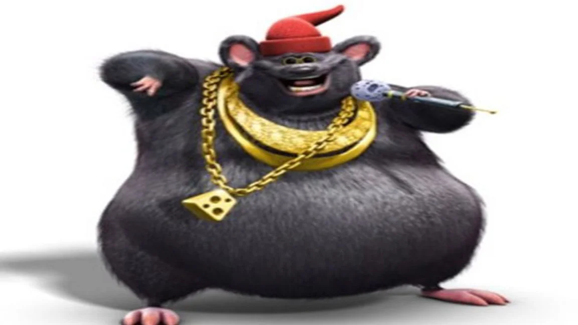 Biggie Cheese, the rapping mouse character from the 2006 film Barnyard, whose exaggerated design became a widely shared internet meme.