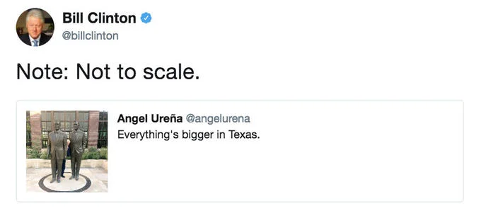 Clinton's own witty response amplified the meme's viral spread.