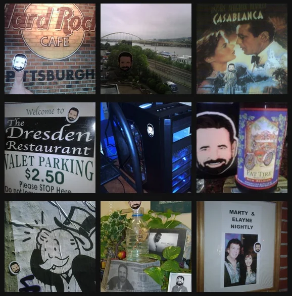 A small thumbnail collage of unclear Billy Mays-related content.