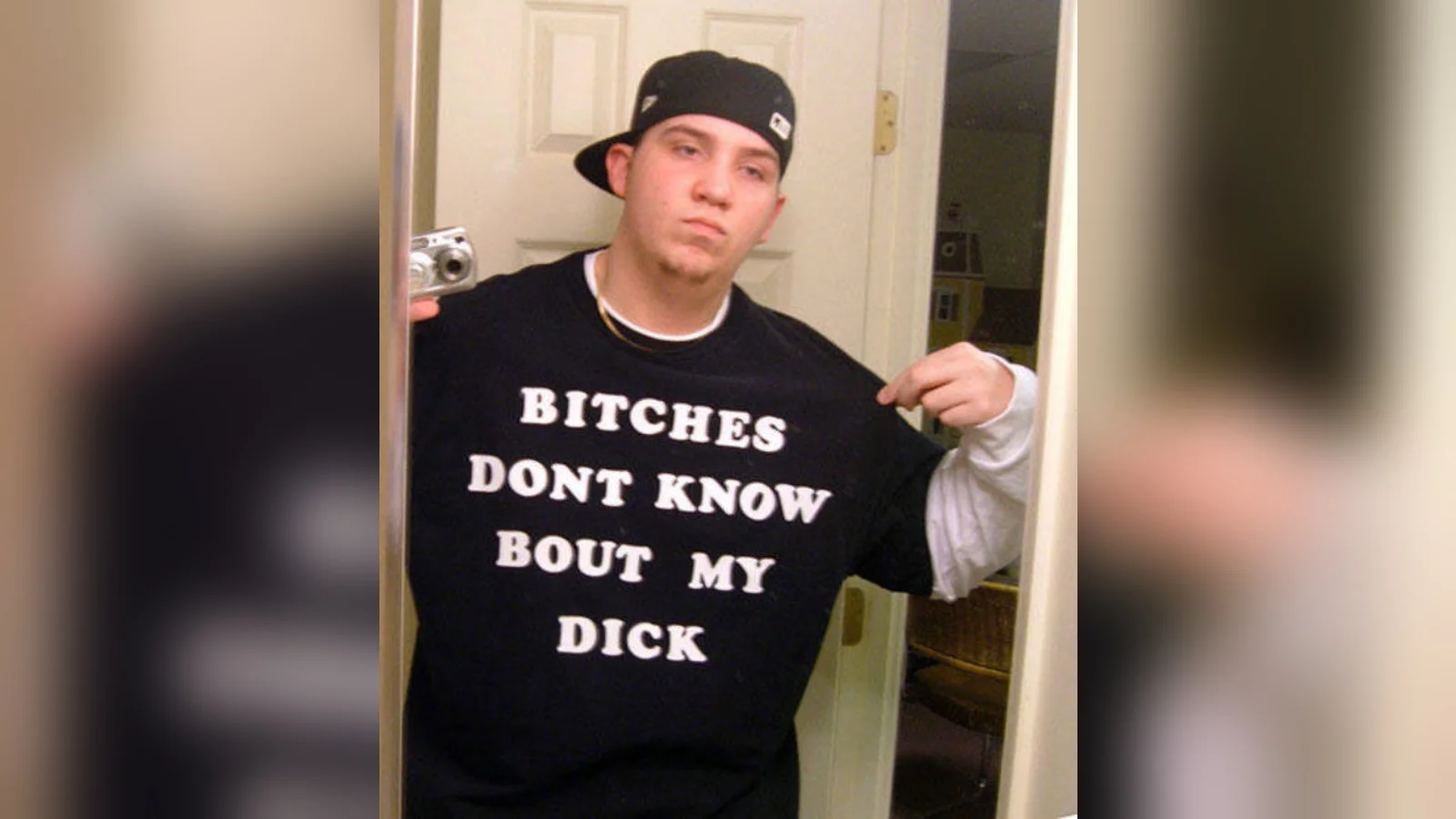 The original photograph that inspired the 'Bitches Don't Know Bout My ___' image macro series.