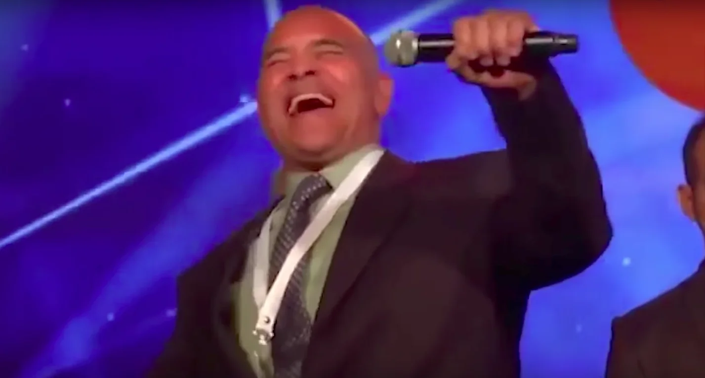 Carlos Matos delivering his enthusiastic 'Hey hey heyyy! BitConneeeect!' speech at the 2017 BitConnect Annual Ceremony, the moment that turned him into a viral meme.