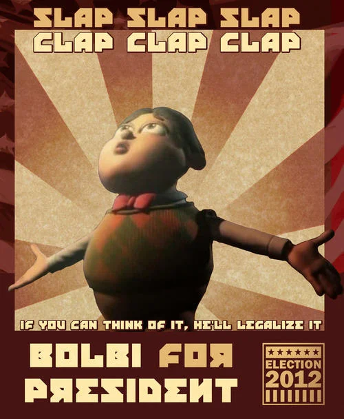 Presidential campaign propaganda poster from 2015.