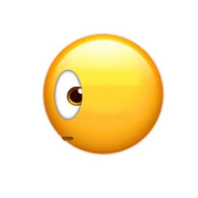The side-eye emoji edit that became visually associated with the 'bombastic side eye' TikTok trend.