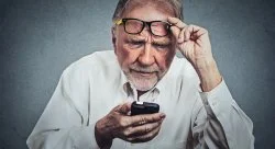 Canonical boomer confusion template with uncertain expression.