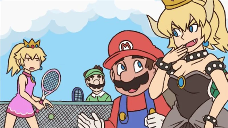 The final panel of Ayyk92's original comic that introduced Bowsette, showing Bowser transformed into a Peach-like character using the Super Crown.