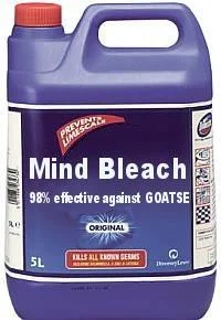 Parody Mind Bleach product packaging meme.