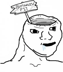 Bottlehead variant of the brainlet character.