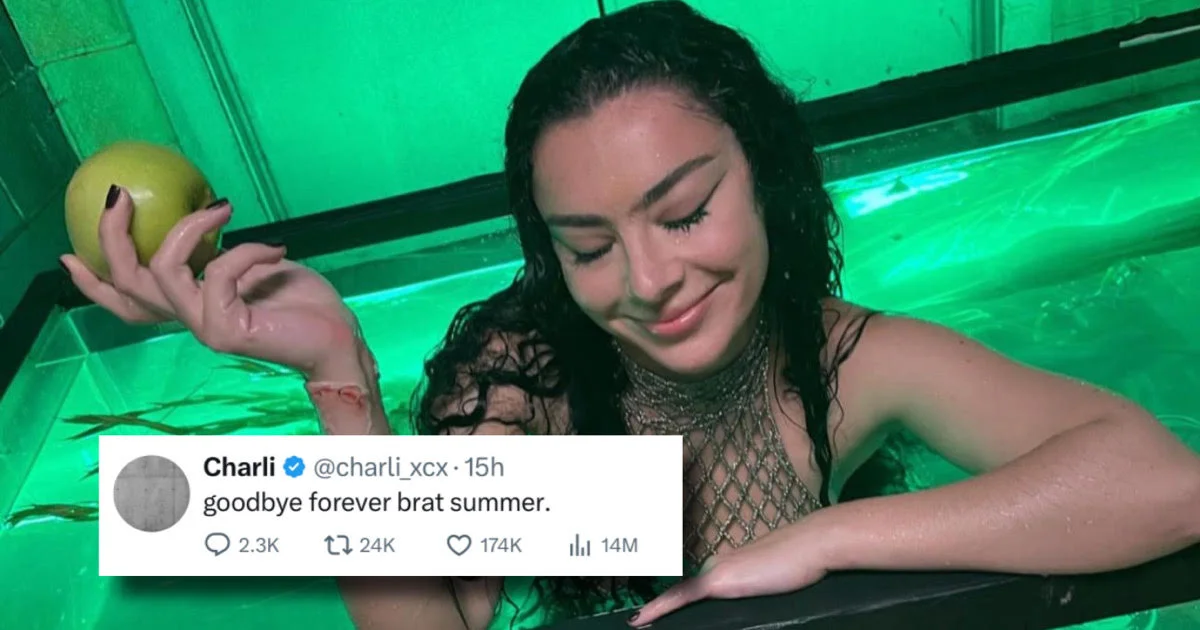 Charli XCX's farewell to Brat Summer 2024.