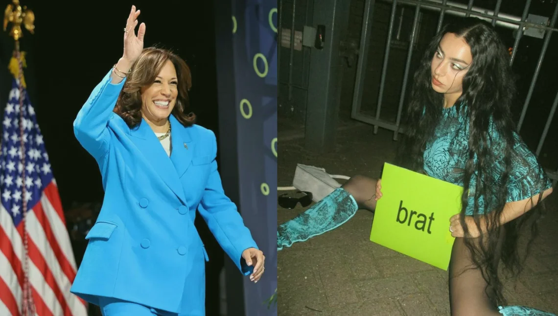 Brat aesthetic applied to political figure labeling.