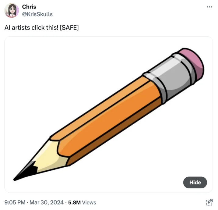 AI-generated pencil illustration from the movement.