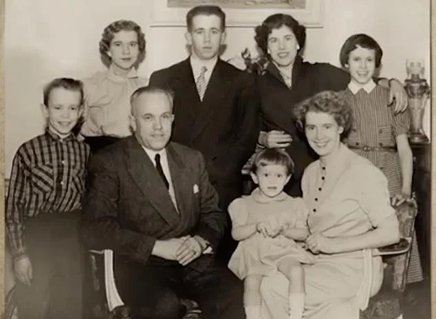 A vintage Trogneux family photograph circulated by conspiracy theorists who claim it shows Brigitte Macron's alleged original identity as Jean-Michel Trogneux.