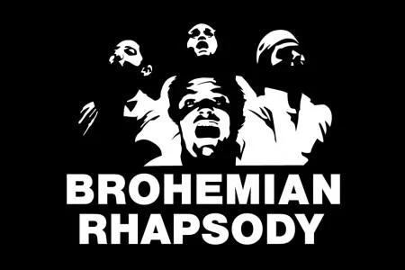 Queen song title pun with bro culture reference.