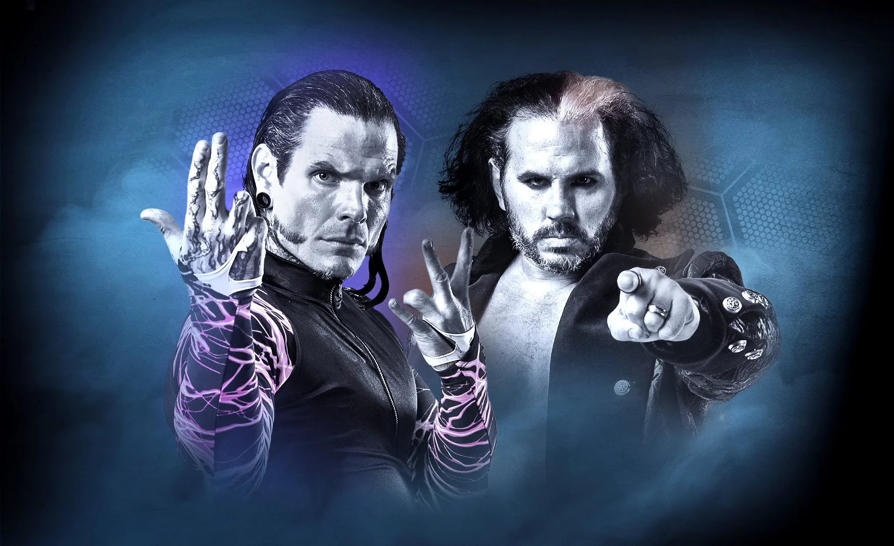 Promotional artwork featuring 'Broken' Matt Hardy and his 'Brother Nero' (Jeff Hardy), the eccentric wrestling personas that spawned the popular meme.