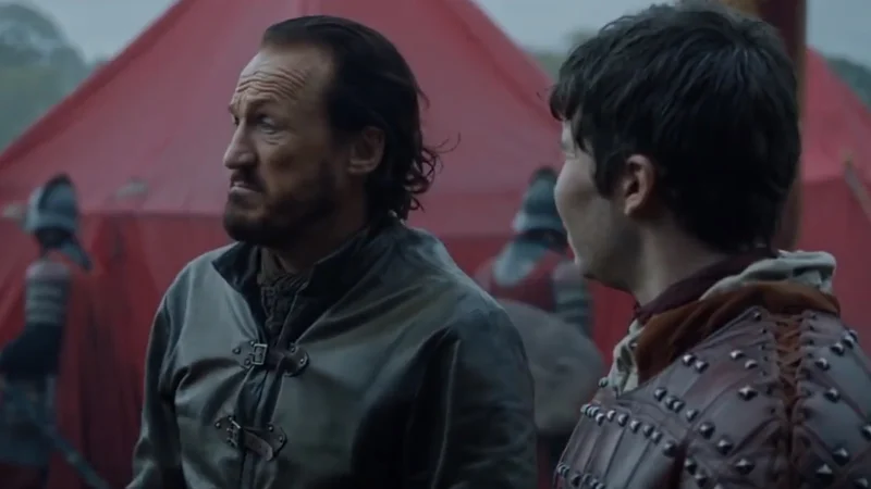 The original Game of Thrones scene featuring Bronn and Podrick that became the basis for the 'I'd fuck her' meme.