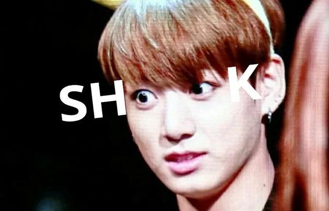 A popular reaction meme features BTS's Jungkook with a shocked expression captioned 'SHOOK.'