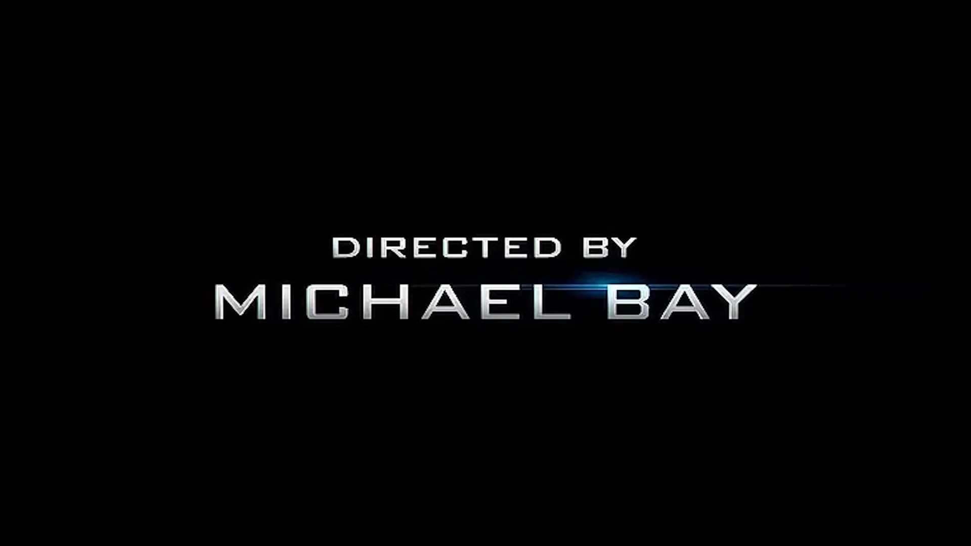 The signature 'Directed by Michael Bay' title card, widely used as a punchline in the meme format.