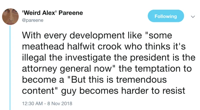 Political scandal commentary using meme.