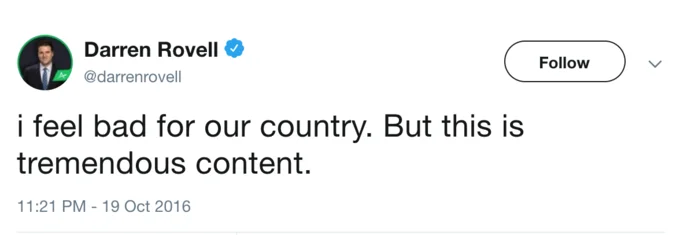 Darren Rovell's original tweet from 2016.