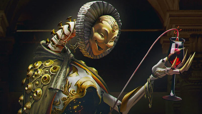 Dune-inspired robed figure in dramatic fantasy aesthetics.