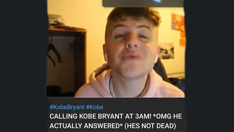 ItsJack's viral Kobe Bryant 3AM call reaction.