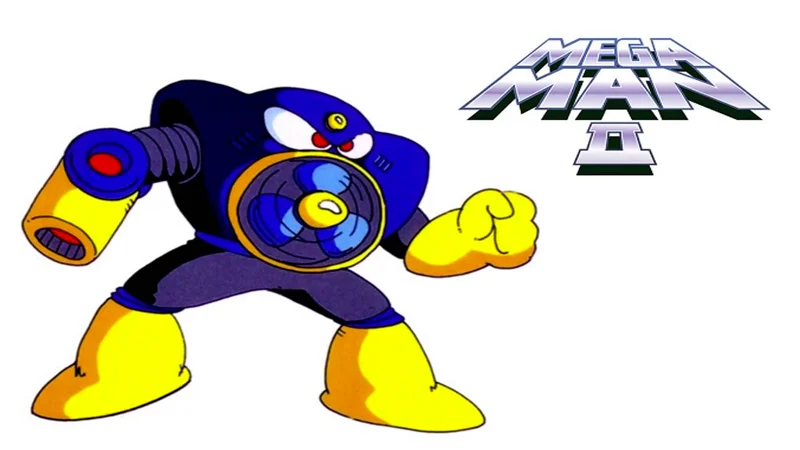 Air Man, the notoriously difficult Robot Master boss from Mega Man 2 who inspired the viral Japanese song 'Air Man ga Taosenai' ('I Can't Beat Air Man').