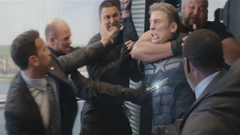 Original fight footage from The Winter Soldier.