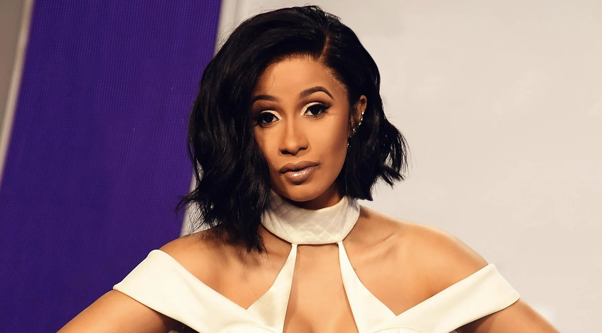 Rapper Cardi B photographed at a red-carpet event, one of the celebrity portraits widely circulated online.