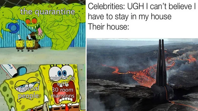 Composite showcasing popular meme format variations.