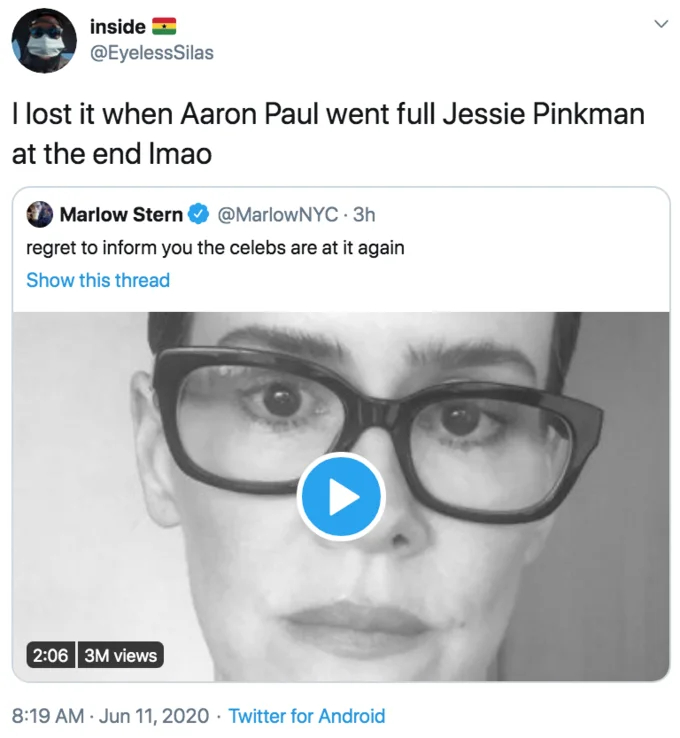 Paul channeling Breaking Bad character in PSA.