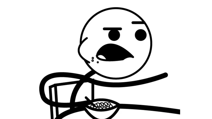 The canonical Cereal Guy character.