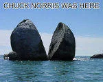 Landscape-based Chuck Norris reference.
