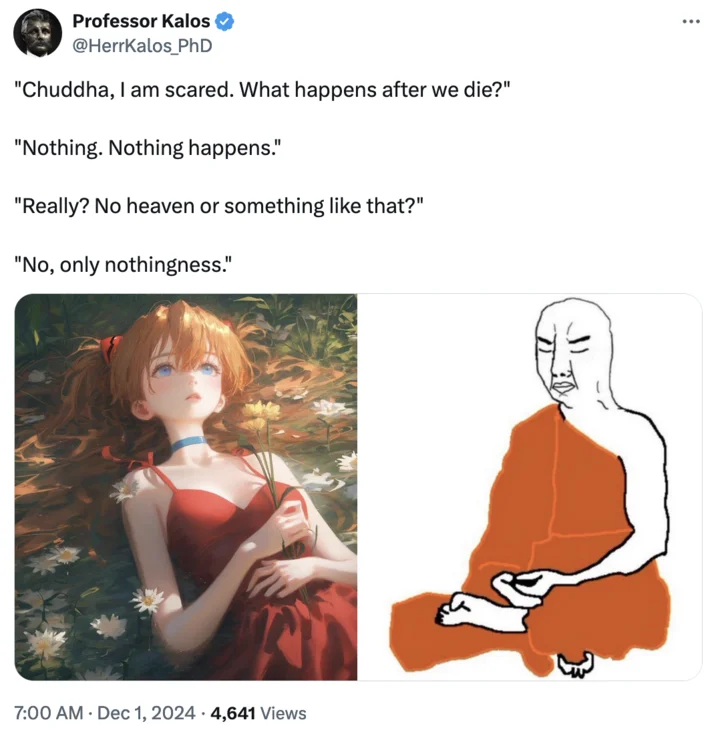 Chuddha on death and afterlife nihilism.