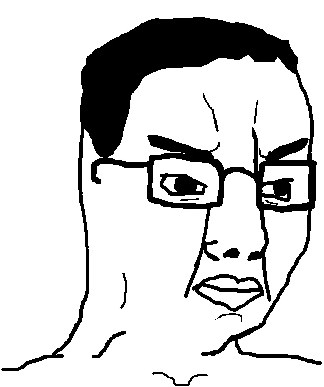 A portrait-format version of the original Chudjak wojak drawing.