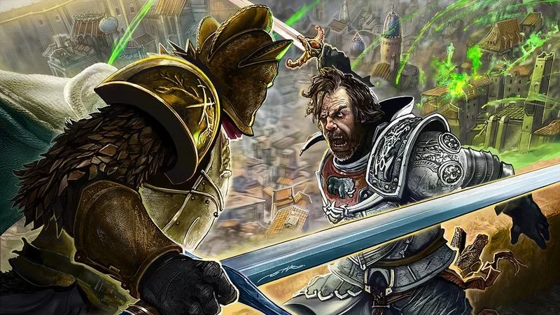 Epic Clegane brothers confrontation artwork.